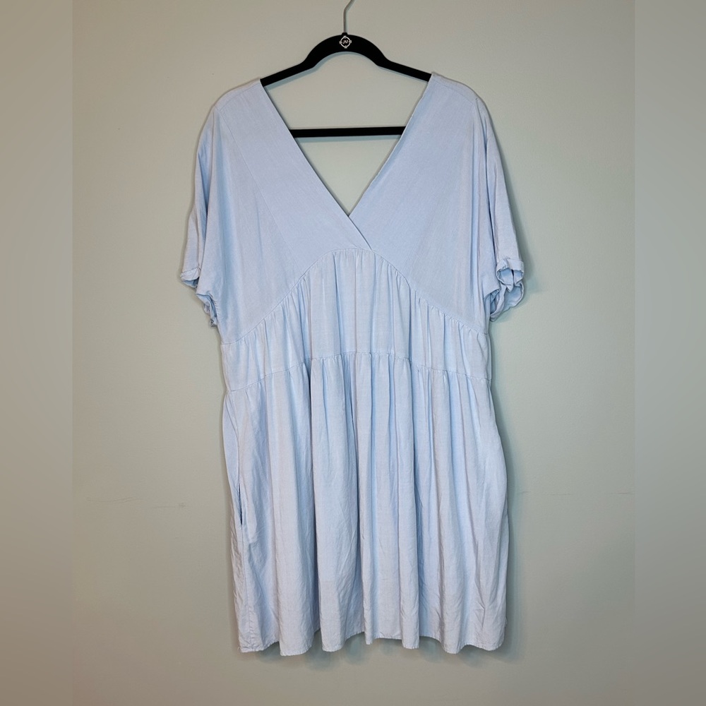 Worn once, light blue dress